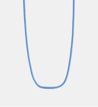 Collier corde bleu - Les Néréides - Bleu