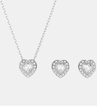 Parure Ariana Grande x Swarovski, Cœur, Métal rhodié - Swarovski - White
