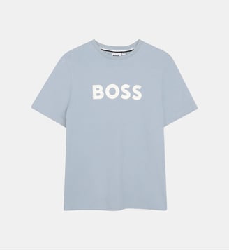 Tee-shirt manches courtes - BOSS Kidswear - Bleu tendre