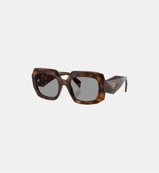 Lunettes de soleil Carré PR B23S - Prada - Genévrier écaille de tortue