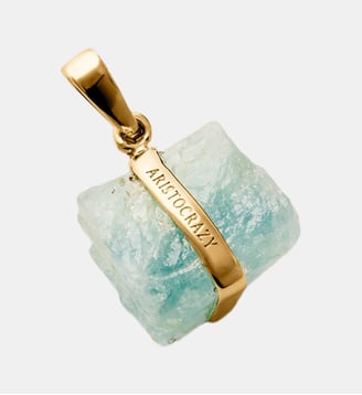 Charme de pierre de naissance de mars avec aigue-marine Aristocrazy