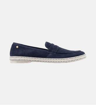 Espadrilles Mocassin suède - Rivieras - Navy