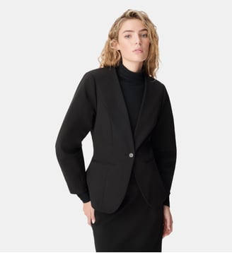 Veste de tailleur découpes manches - Ikks - Noir