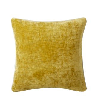 Housse de coussin en velours - Yves Delorme - Jaune