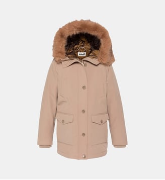 Parka déperlante à capuche - Schott - Beige