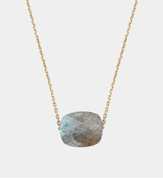 Collier, labradorite, or jaune - Morganne Bello - Or jaune