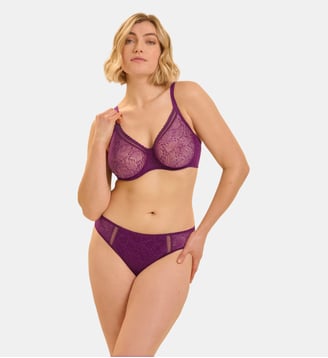 Soutien-gorge avec armatures moulé décolleté plongeant - Mûre Simone Pérèle