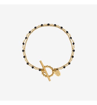 Bracelet doré onyx - roxane Caroline Najman