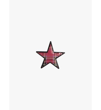 pin's étoile motif tartan - Agnès b. - Multicolore