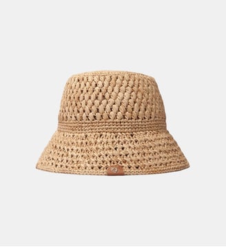 Bob en raphia crocheté - Maje - Beige