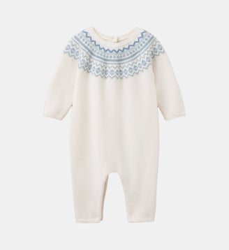 Combinaison en tricot jacquard Bébé - Cyrillus - Écru