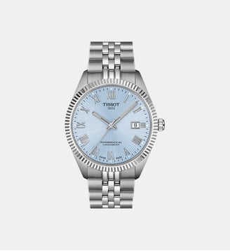 Montre automatique Ballade Bleu clair T1564081135300 - Tissot - Argenté