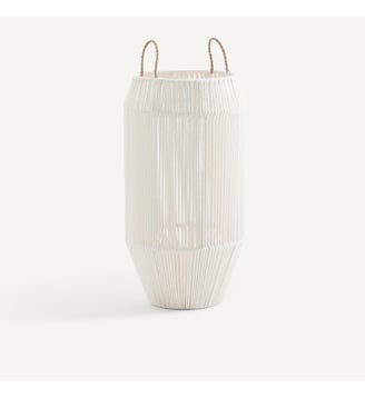 Panier rond tissé à la main en coton, modèle haut AM.PM