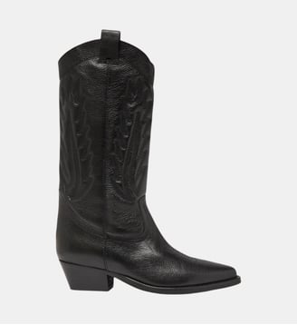 Bottes Delea Western en cuir - Jonak - Noir