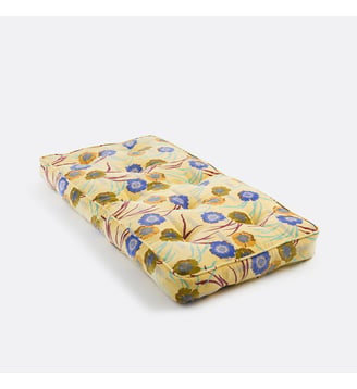 Matelas de sol 60x120cm, en velours de coton imprimé - La Redoute Interieurs - Imprimé fond jaune