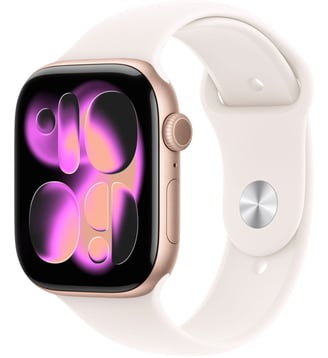 Montre connectée 42mm Alu Or Rose Serie 11 S/M - Apple - Rose
