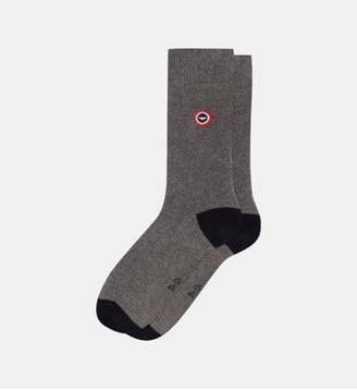 Chaussettes mi-hautes en coton - Le Slip Francais - Gris