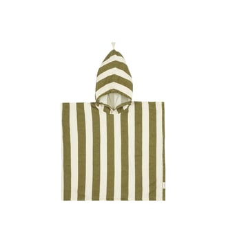 Poncho de plage 3-6Y doublure en gaze de coton Portofino - Nobodinoz - Vert clair