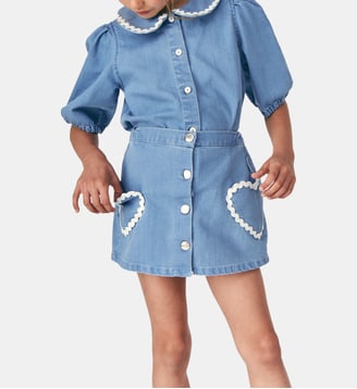 Jupe Louise - Mipounet - Bleu
