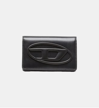 Porte-cartes en cuir compact - Diesel - Noir