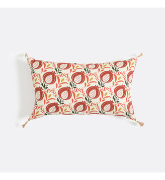 Housse de coussin 30x50 cm, fond écru La Redoute Interieurs
