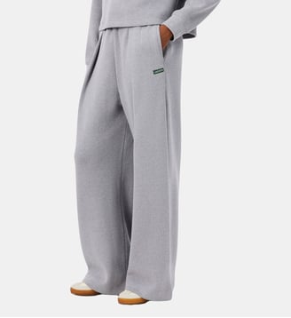 Pantalon de survêtement côtelé flare fit - Lacoste - Gris chine