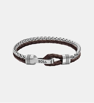 Bracelet Jaxon Argenté 1580892M-PAR - BOSS - Argenté marron