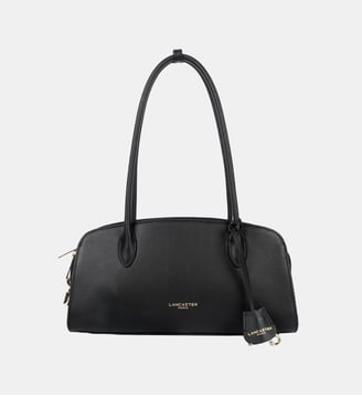 Sac rectangle Mademoiselle Bonnie en cuir - Lancaster - Noir