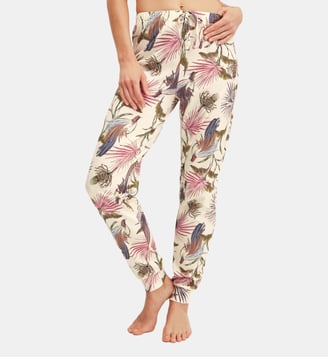 Pantalon de pyjama avec ourlets Favourites Arts - Calida - Charm cream
