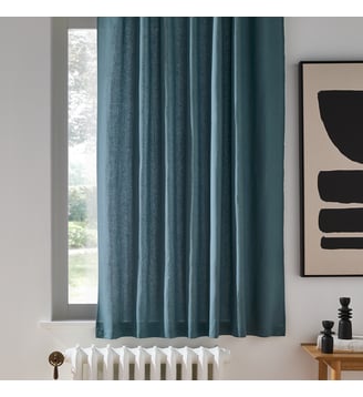 Rideau radiateur lin lavé pattes cachées La Redoute Interieurs
