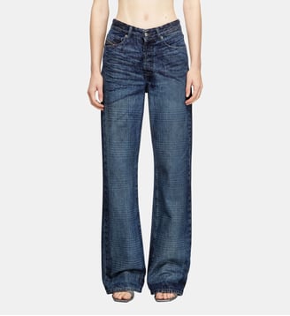 Regular Jeans High Waist 1971 D-Sent - Diesel - Bleu foncé