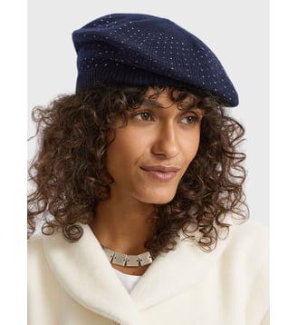 béret Arwen en cachemire - Agnès b. - Bleu amirakl