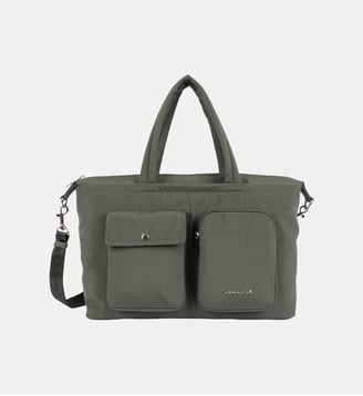 Sac cabas main Basic Pocket - Lancaster - Kaki foncé