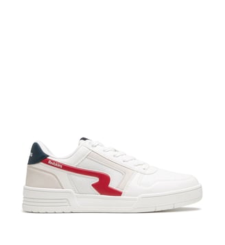 Baskets FINN Textile - Redskins - Blanc et bleu