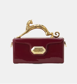 Sac Pencil Cat Nano En Cuir Vernis - Lanvin - Rouge