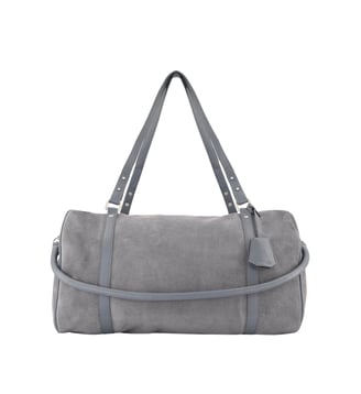 Sac bowling en cuir Taille L - Ikks - Bleu acier