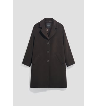 Manteau droit en laine vierge - AILA - Gerard Darel - Cinnamon