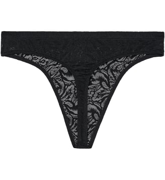 G-string Free Cut Lace - Hom - Noir