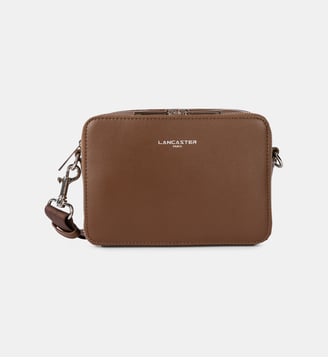 Petite sacoche Paris  en cuir - Lancaster - Marron