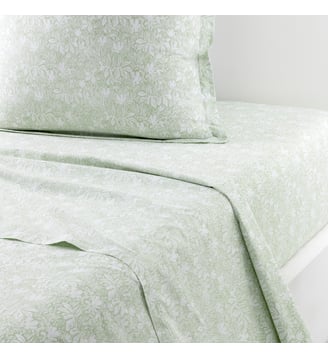 Drap plat en batiste de coton - Yves Delorme - Amande