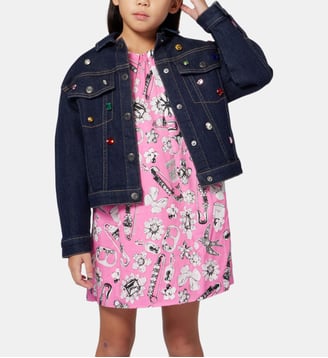 Veste en jean brut - Marc Jacobs Kids - Bleu