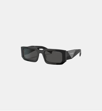 Lunettes de soleil Rectangulaire PR 06YS - Prada - Noir et blanc