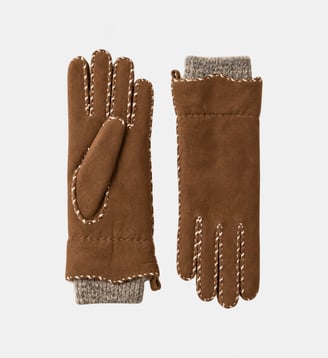 Gant Femme Alix Cuir Agneau Double Face Manchette Alpaga Agnelle