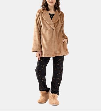 Veste en peluche flanelle ESSENTIEL H77A Lingerie Le Chat