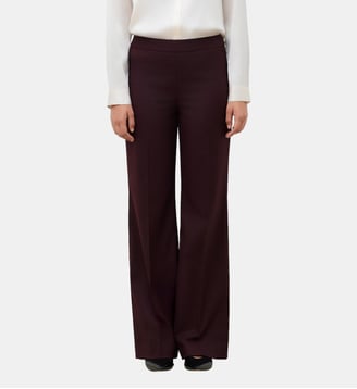 Pantalon pmarco - Motif uni - Polyester recycle - Coupe droite - Caroll - Bordeaux