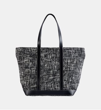 Cabas L Tweed - Vanessa Bruno - Noir et blanc