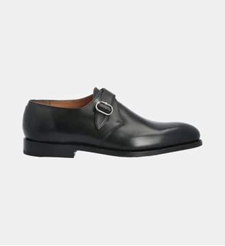Boucle monkton - cuir lisse - Bowen - Noir