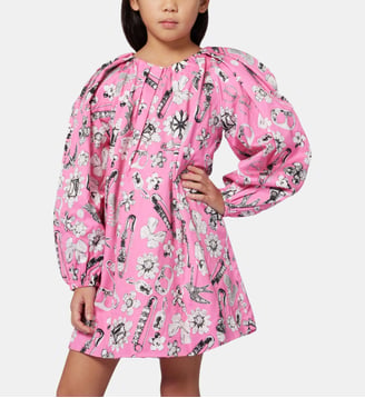 Robe en satin de coton - Marc Jacobs Kids - Fuchsia