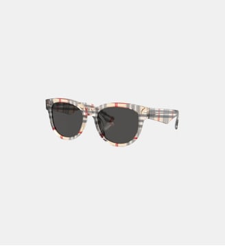 Lunettes de soleil Pantos BE4432U - Burberry - Gris foncé