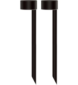 Balise solaire Lot de 2 balises solaires à piquer LED b - Lumisky - Noir